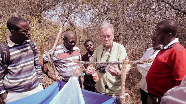 John Hargrove in South Africa providing expertise on the tsetse fly. (Photo by Pietro Ceccato of the SERVIR Applied Sciences Team)