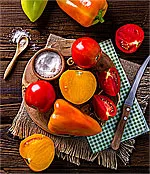 Tomatoes and Peppers