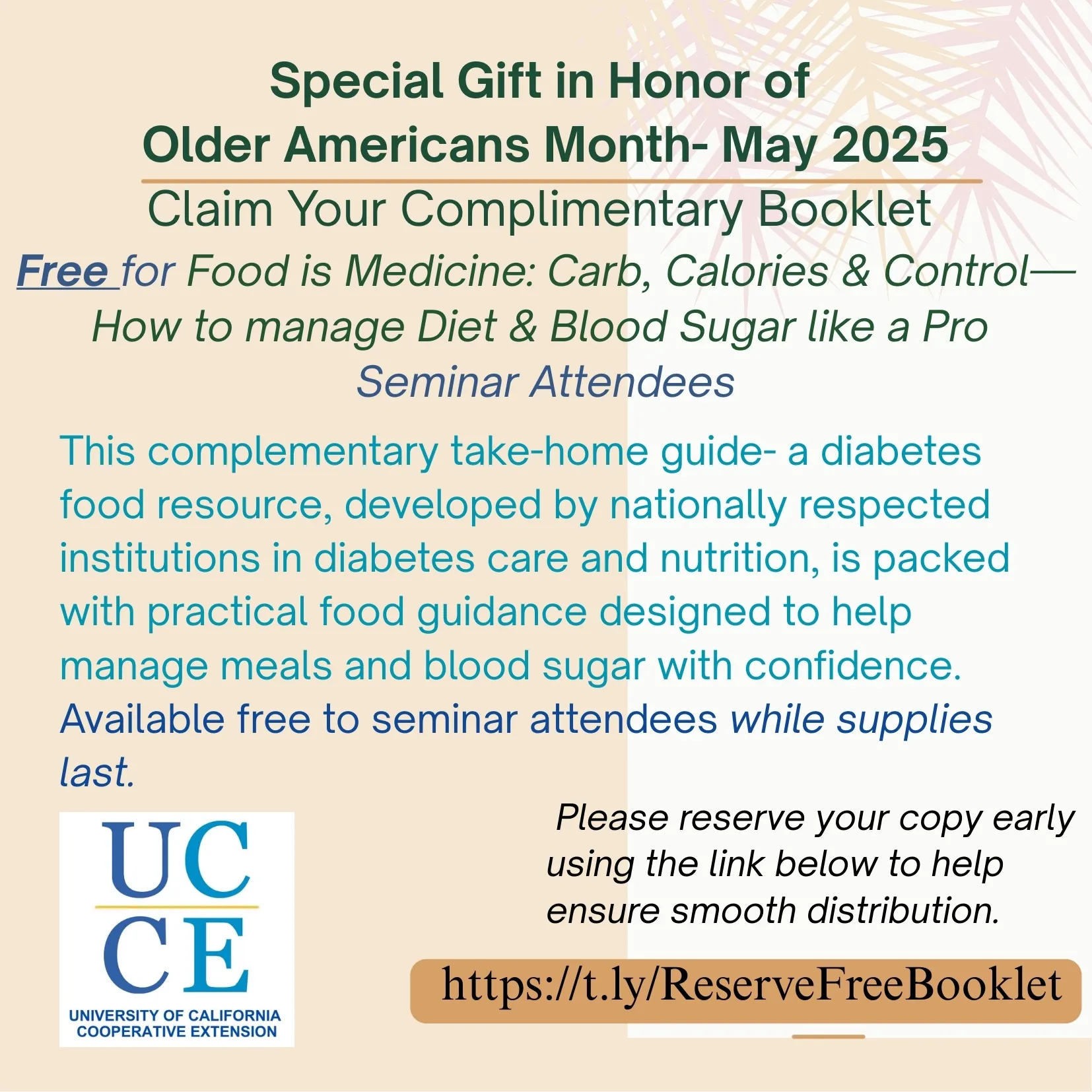 Special Gift in honor of Older Americans Month May 2025