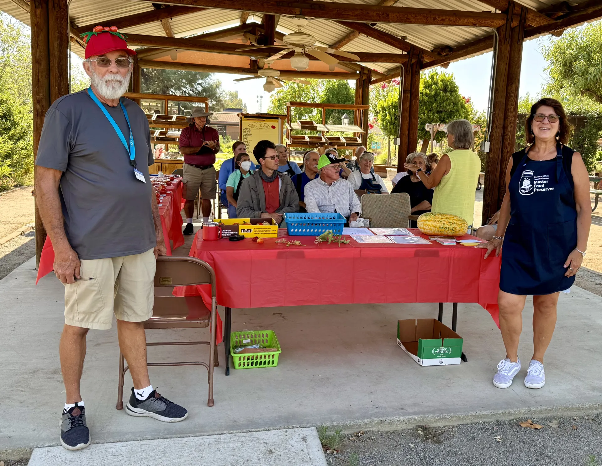 Master Gardeners at the tomato tasting