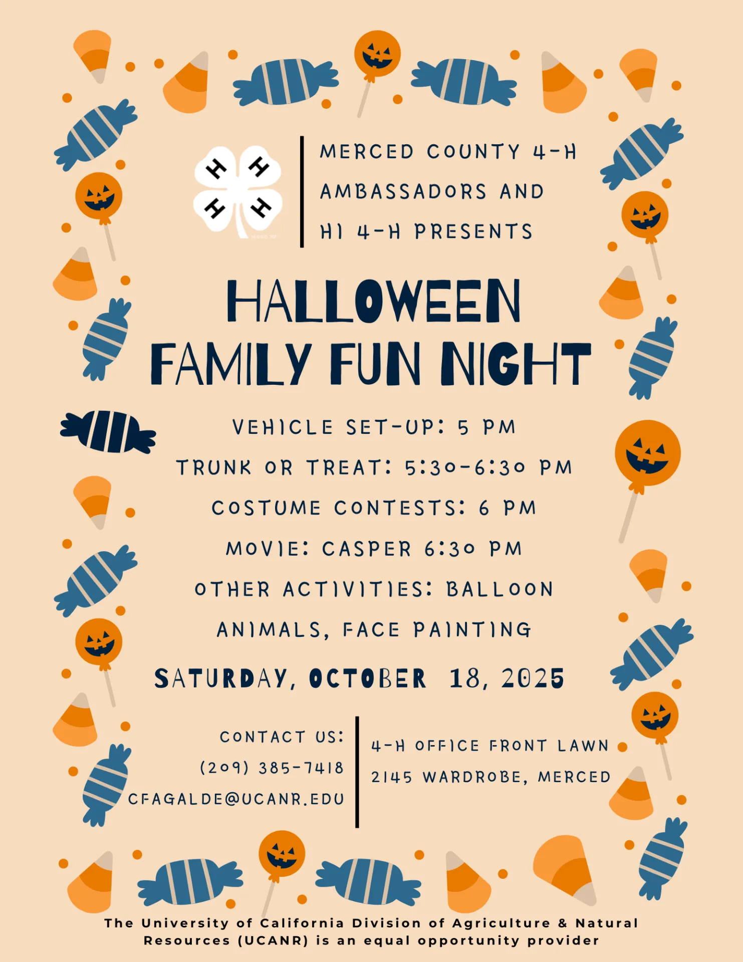 Halloween Family Fun Night Flyer