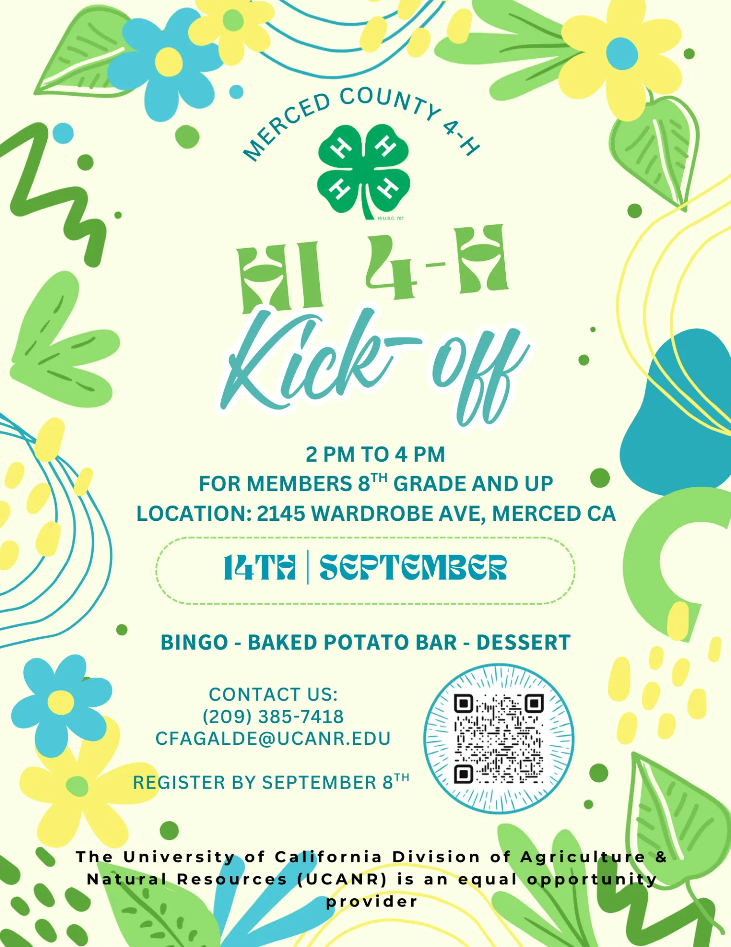 Hi 4-H Kick-off Flyer