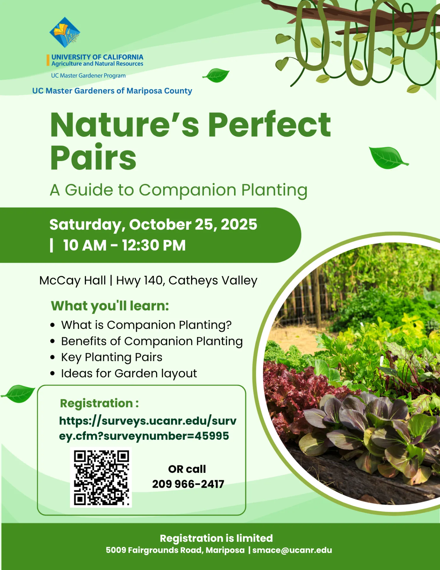 Nature's Perfect Pair Workshop Flyer