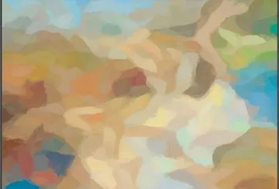 multicolored painting - impressionistic of ground and sea