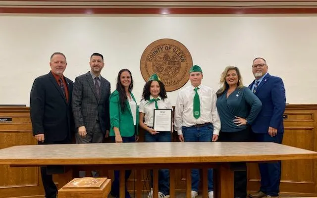 National 4-H Week Proclamation with Board of Supervisors 2025