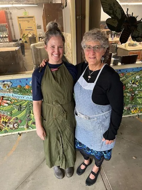 Emily Meineke and Diane Ullman, entomologists and arts with the UC Davis Art-Science Fusion Program.