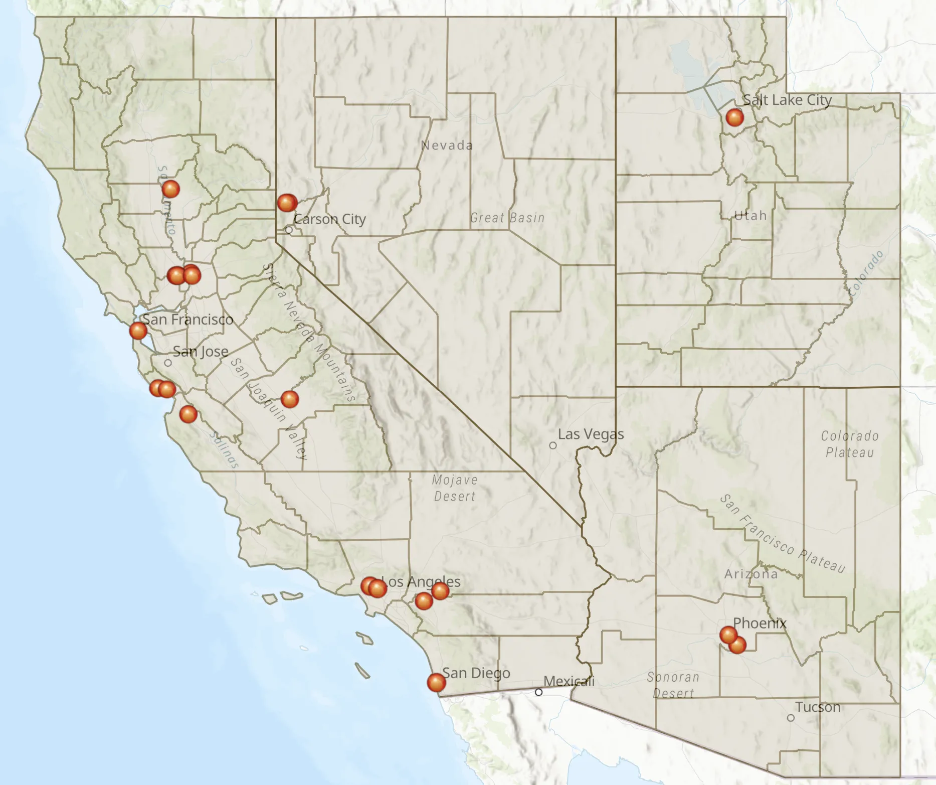 Partner Locations Web-Map