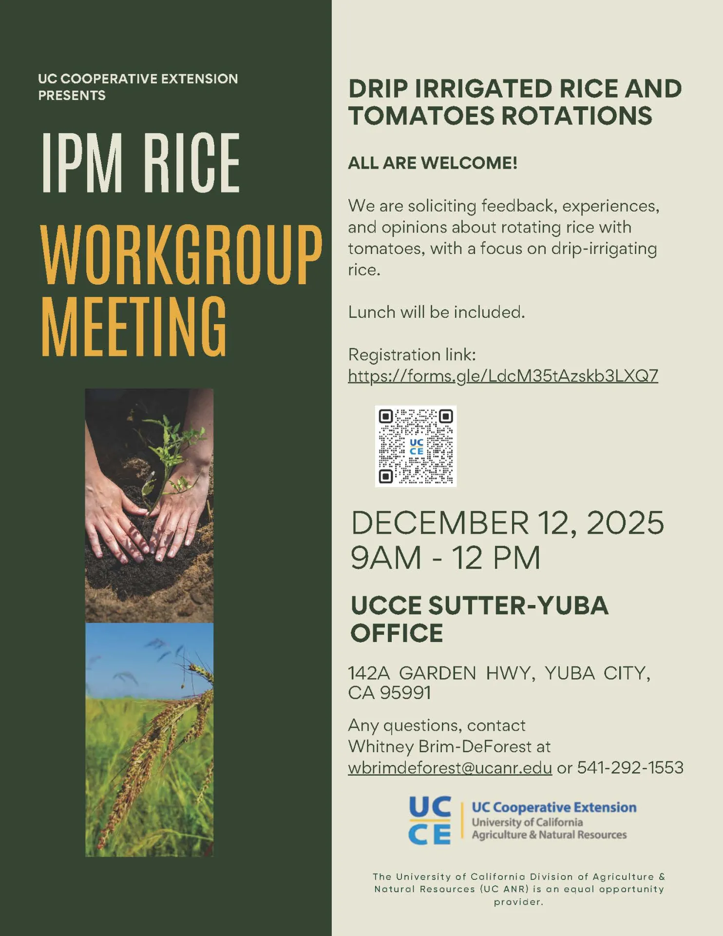 IPM Rice Workgroup Meeting