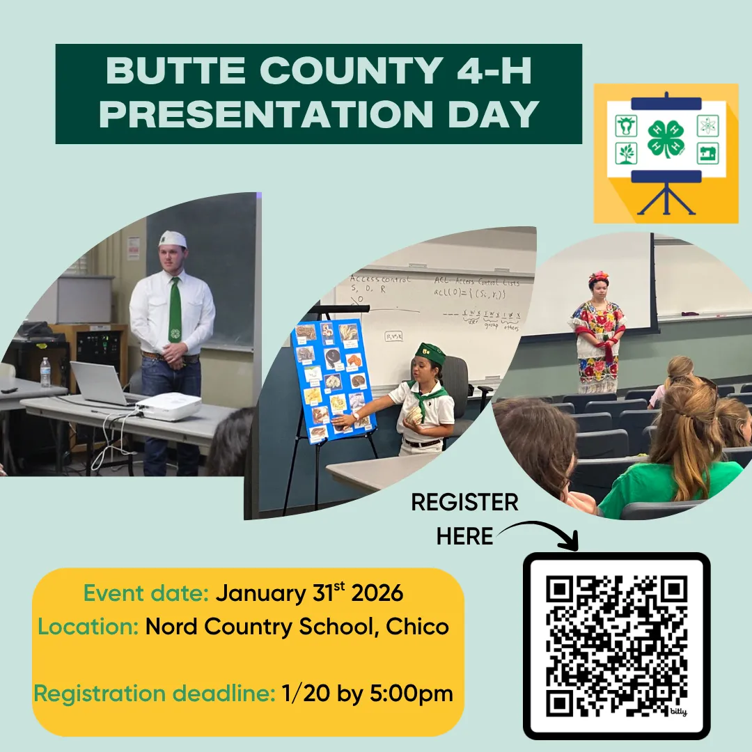 2026 Presentation Day flyer with event details. Event date: January 31st. Registration deadline January 20th. 