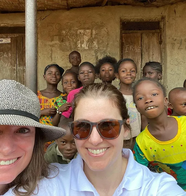 An image posted on Jenny Carlson Donnelly's Facebook page. This is a community that she served in Sierra Leone.(Courtesy photo)