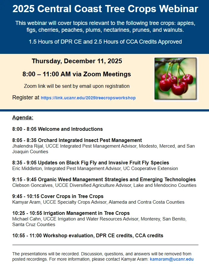 2025CentralCoastTreeCropsWebinarFlyer