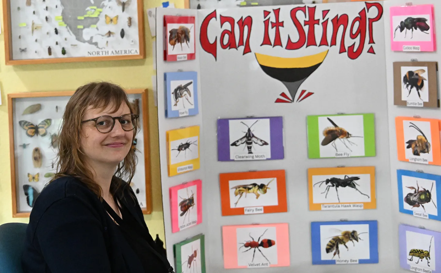 Postdoctoral researcher Aramee Diethelm of the Elizabeth Crone lab.