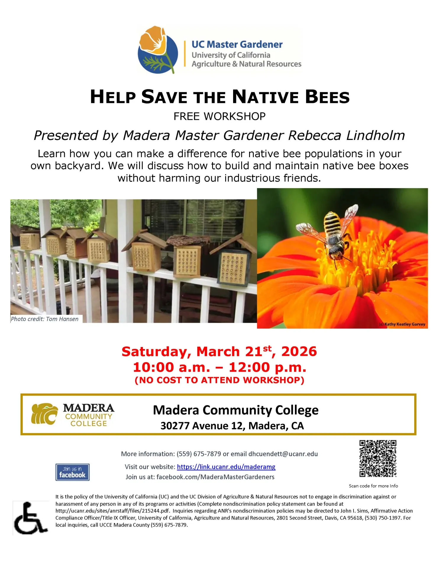 3.21.26 Help Save the Native Bees