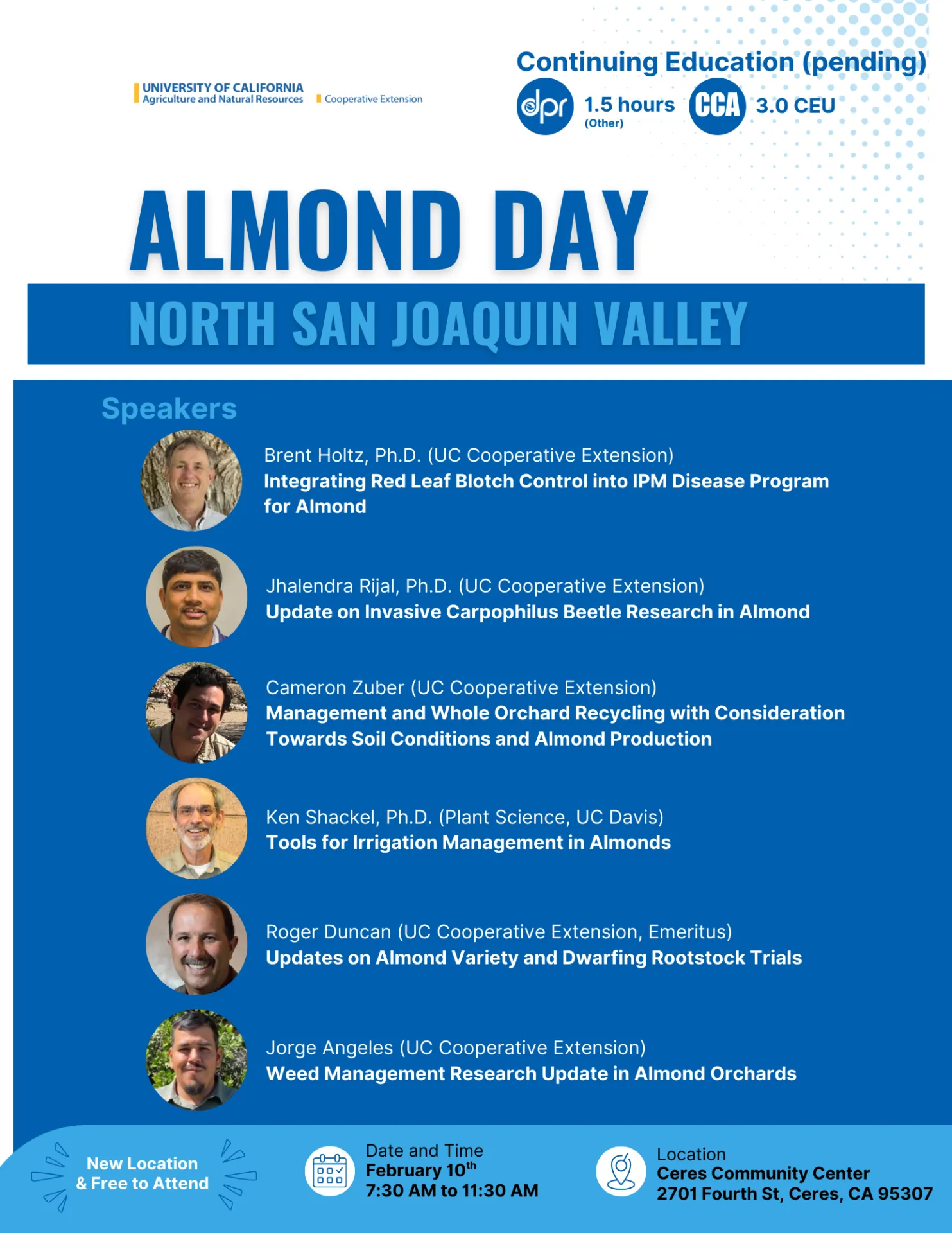 Flyer for north san joaquin valley almond day page 2