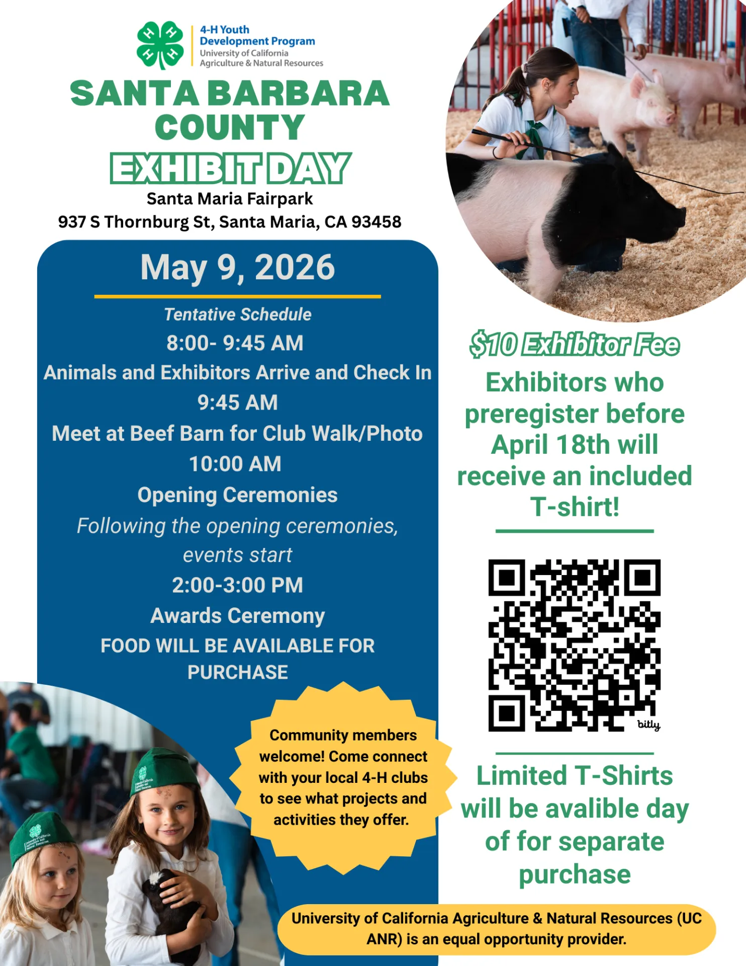 Printable flyer for Exhibit Day Promotion