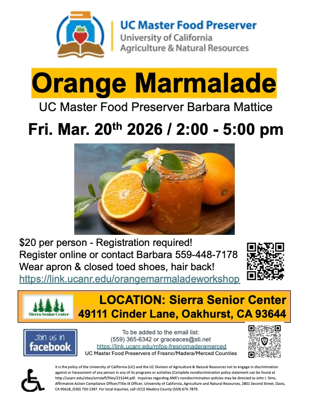 Orange Marmalade Mar 20 2026 Oakhurst March 2026