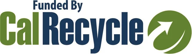 a logo that says funded by CalRecycle