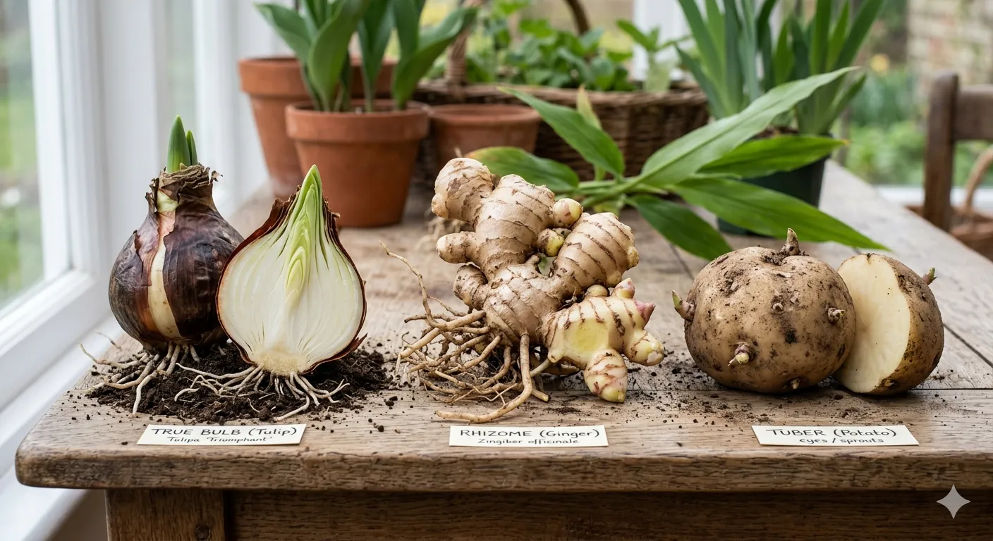Rhizomes tubers and bulbs