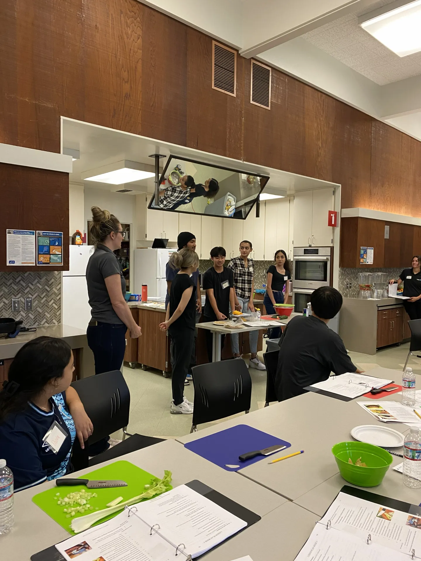 Teens practice leading a lesson during a 2 day training.