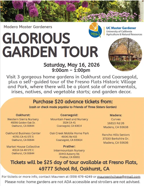 Glorious Garden Tour 5.16.26 Foothilss