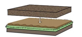 Step 4 - spread compost directly over the cardboard.