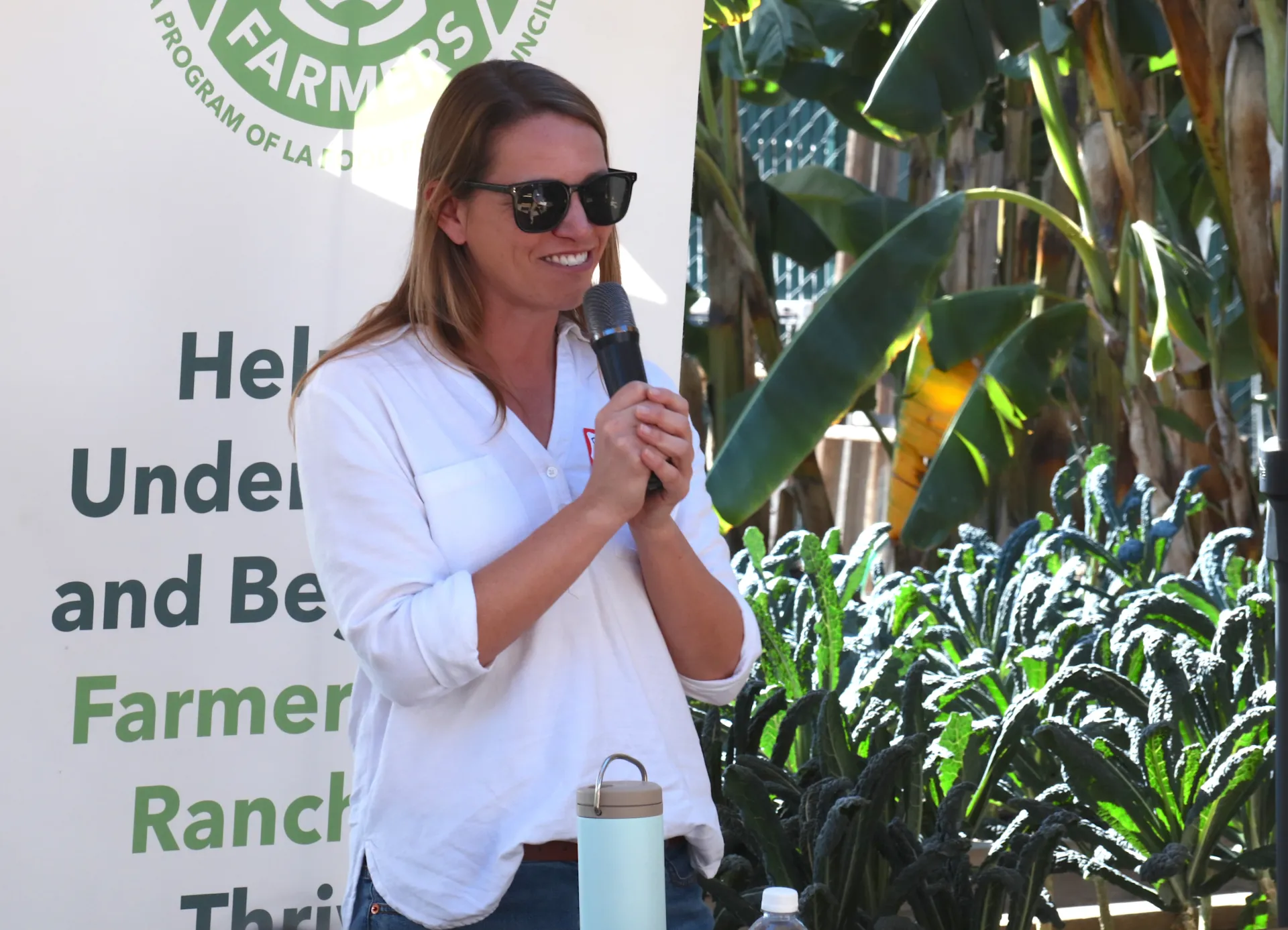 Statewide agritourism coordinator Rachael Callahan gives a presentation