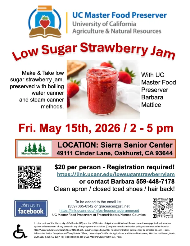 Low Sugar Strawberry Jam5.15.26 Foothills