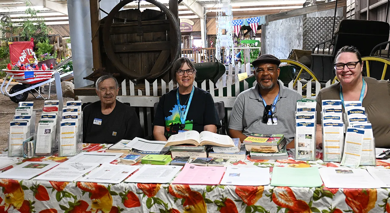 UC Master Gardeners await the crowd at the Dixon May Fair