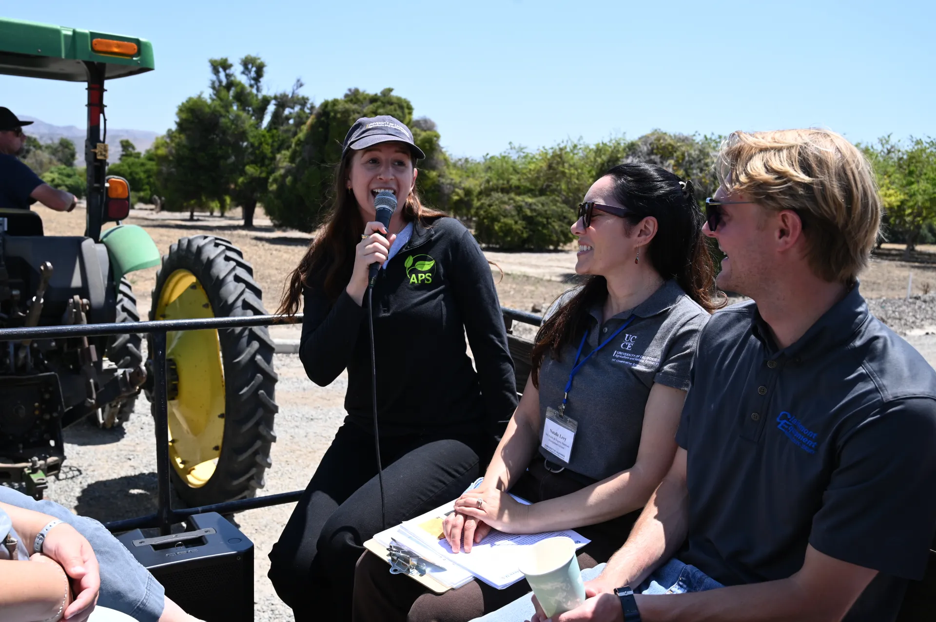 South Coast REC Director, Lindsey Pedroncelli, leading the Compost Caravan facility tour. Photo Credit: Art Zippel, art@artzippel.com
