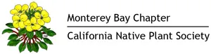 Monterey Bay Chapter of CNPS logo with wallflower