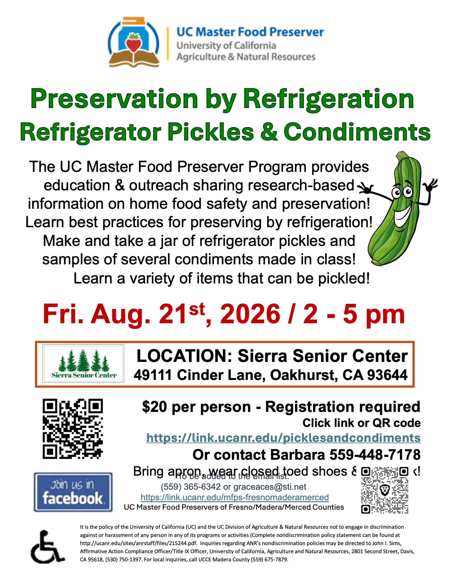RefridgPickles&More 8.21.26 MFP Oakhurst