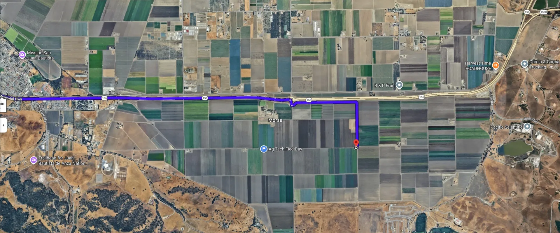 Direction to the Field Demo Day location