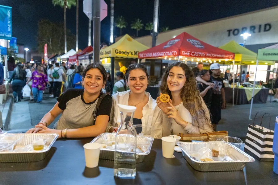 3 happy people