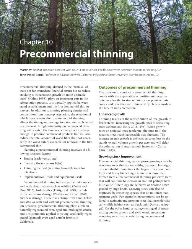 Page from the reforestation manual.