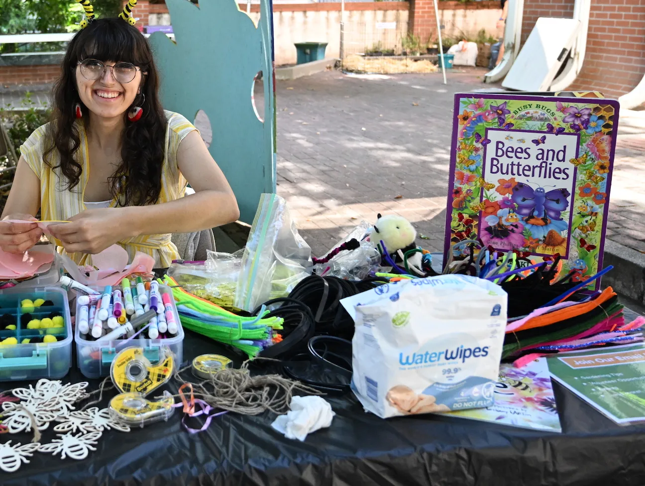 Samantha Murray of the Bee Haven at the Vacaville Museum Guild's 2025 Children's Party