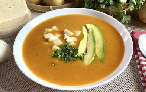 Dish from Ecuador called Loco de papa