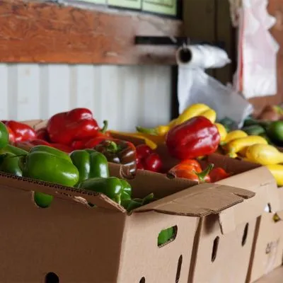 vegetables in a box