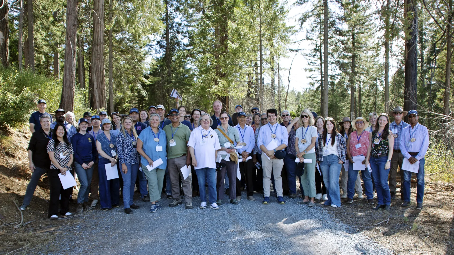 PAC and Governing Council members pose for a group photo at Blodgett Forest