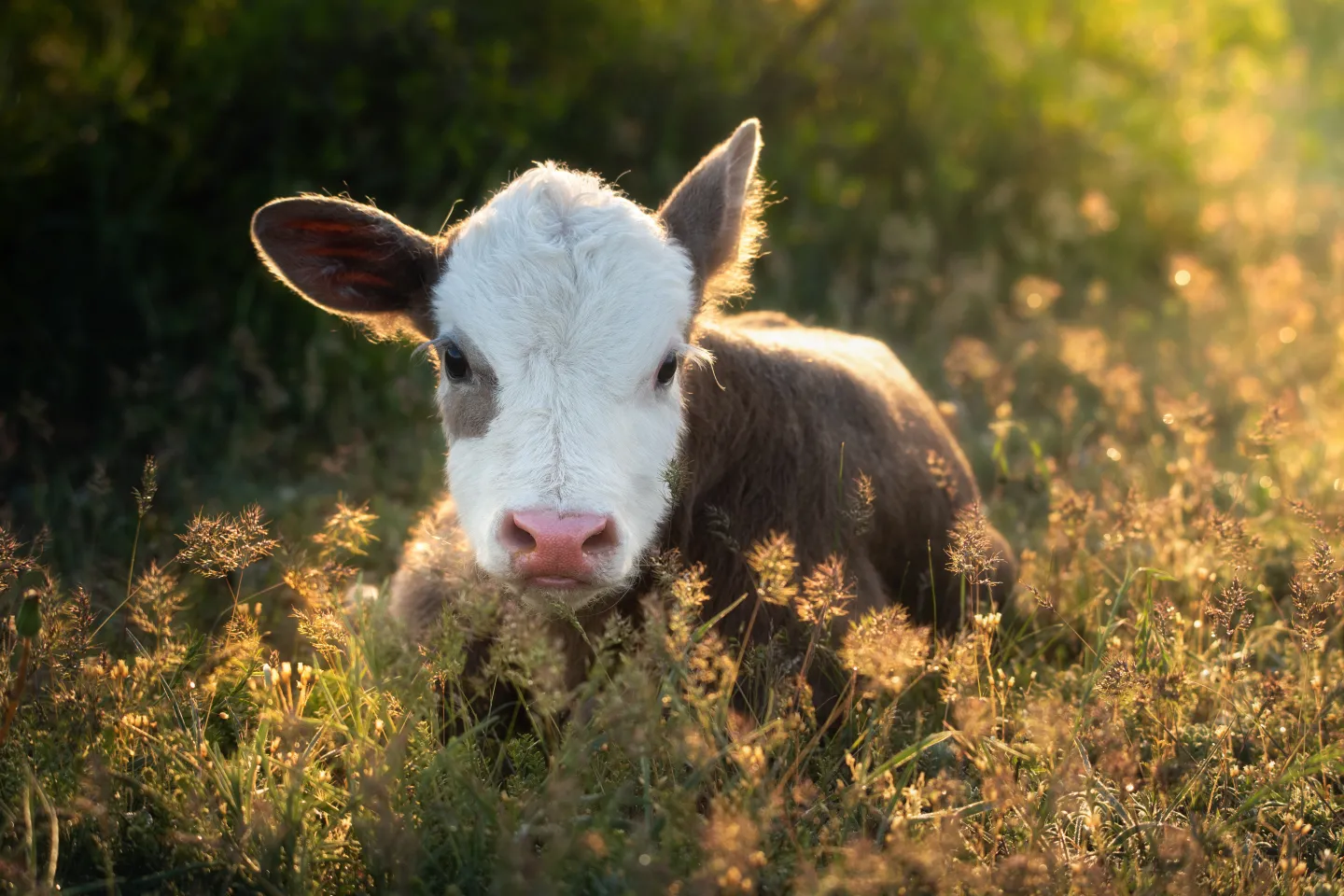 Calf in field