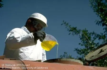 Agricultural spray adjuvants are materials added to the spray tank when loading the sprayer. Photo by Jack Kelly Clark.