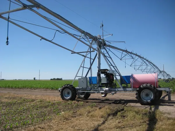 Nebraska leads the nation in implementation of overhead irrigation technologies. Research is continuing to ensure the most efficient use of these systems.