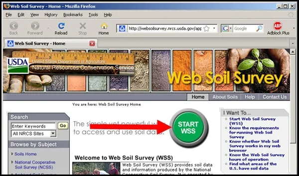 web soil start
