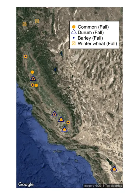 Fall-planted sites 2017-18