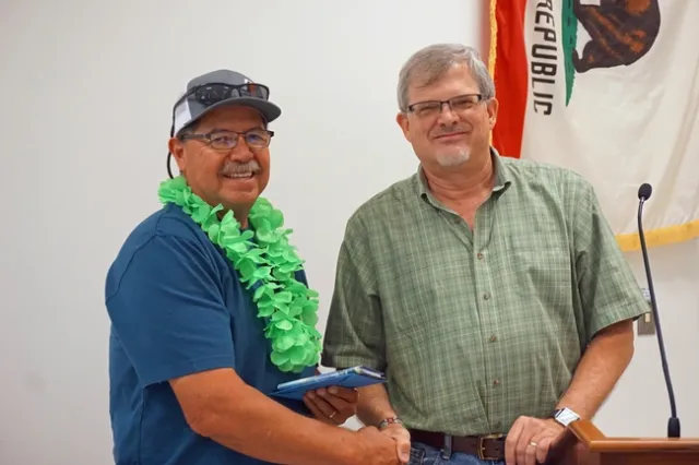 With 41 years of service, Tom Buzo, staff research associate in the nematology lab