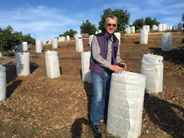 Mark Gaskell at Jason Mraz's coffee-avocado farm.