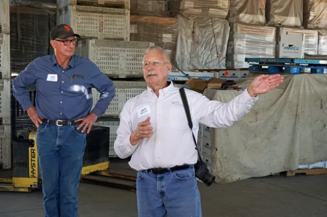 Project coordinator Jeff Mitchell, UC Cooperative Extension vegetable crops specialist, and Phil Foster.