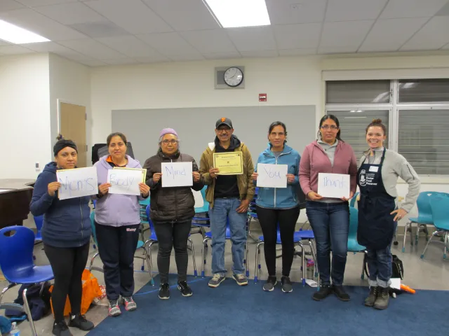 EFNEP Program Graduates - Fall 2018 - w/MFP Kasey G.