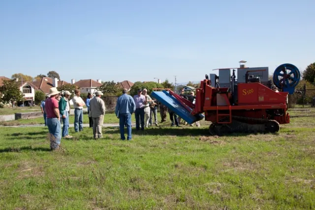 Portable steam generator for field or large area use.