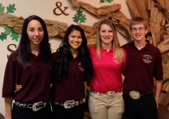 2013-2014 All Star-B.L.A.S.T. Team Photo: Kaylee Jackson, Kathy Valle, Garrett Otterson, Kassidi Buttermore