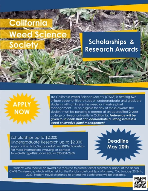CWSS Student Scholarship Flyer